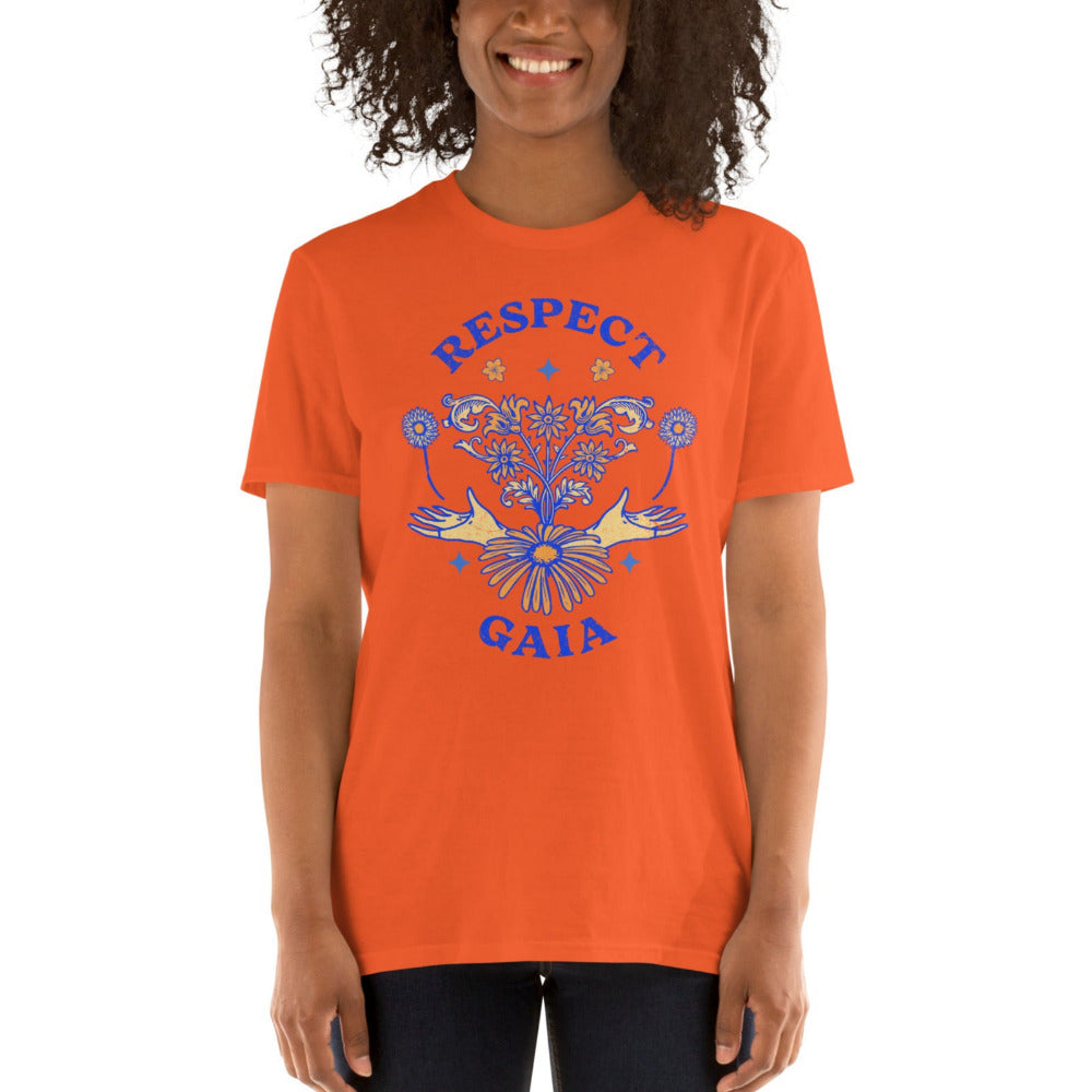 Respect Gaia TShirt - Orange Color - https://ascensionemporium.net